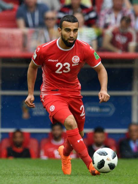 Naim Sliti of Belgium controls the ball during the 2018 FIFA World Cup Russia group G match ...