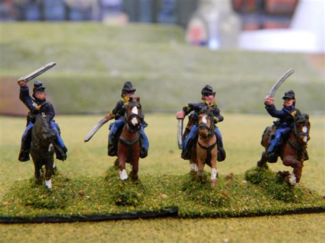 Union Cavalry with Sabers - 19th Century Miniatures