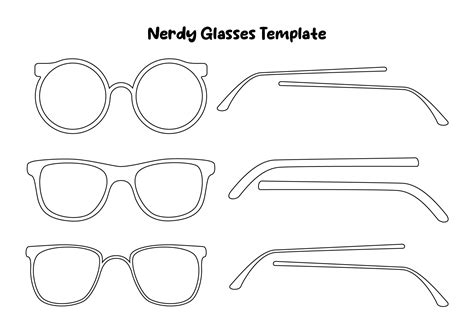 Eyeglasses Template - 10 Free PDF Printables | Printablee