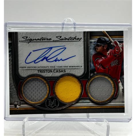 Tristan Casas 2023 Museum Collection Signature Swatches Triple Relic ...