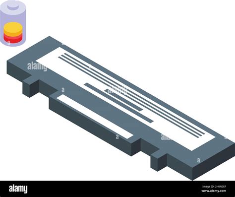 Repair laptop battery icon isometric vector. Computer service. Fix device Stock Vector Image ...