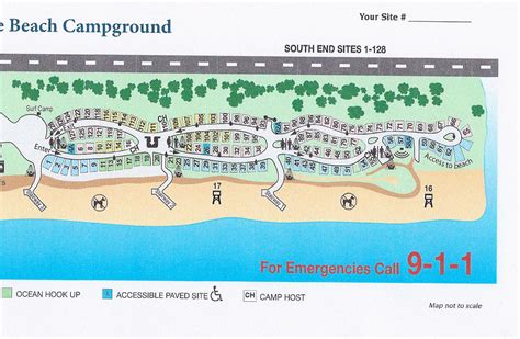 San Elijo Camp Map - South End - The Camp Site - Your Camping Resource