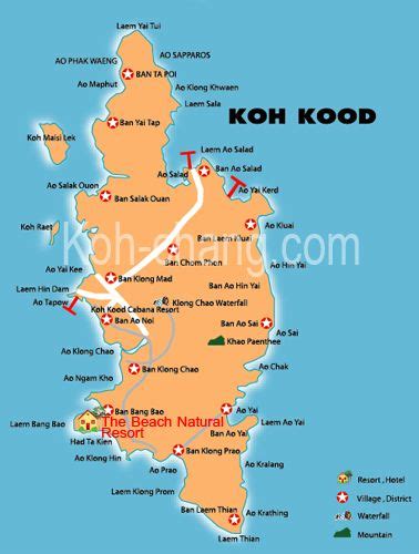 White Sand Beach Koh Chang Map