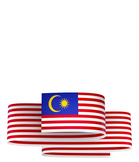 Malaysia flag element design national independence day banner ribbon ...