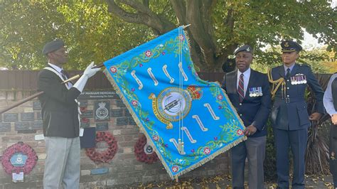 Black history roadshow at RAF Marham unveils plaque in memory of Squadron Leader Ulric Coss and ...