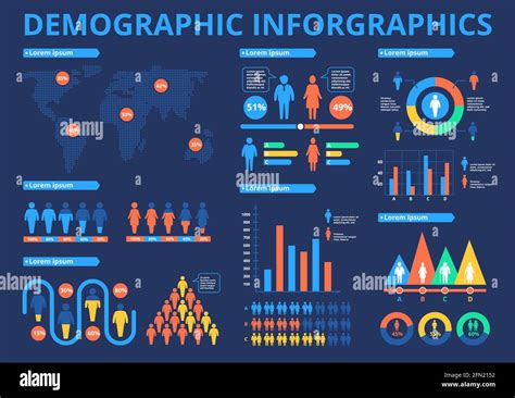 Demographic demographics demography data Stock Vector Images - Alamy