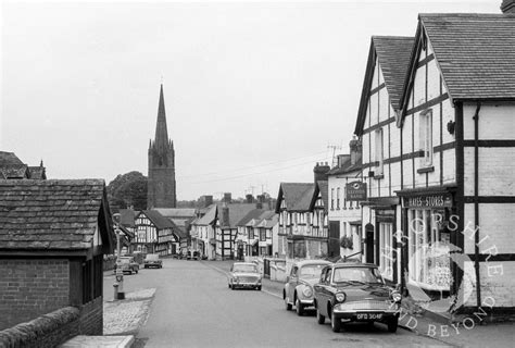 Broad Street in 1966, Weobley, Herefordshire.