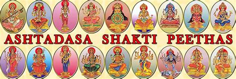 List of Ashtadasa Shakti Peethas | 18 Shakti Peethas | Sakti Peethas