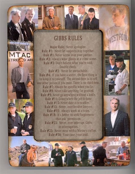 Gibbs Rules. Ncis Rules, Ncis Gibbs Rules, Ncis Series, Tv Series ...