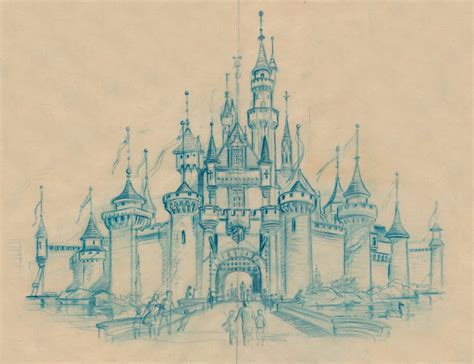 Sleeping Beauty Castle Sketch, 1955 - a photo on Flickriver