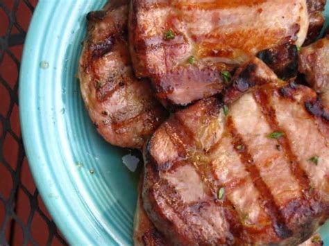 Grilled Boneless Pork Loin Chops, Brined and Honey Glazed - DadCooksDinner