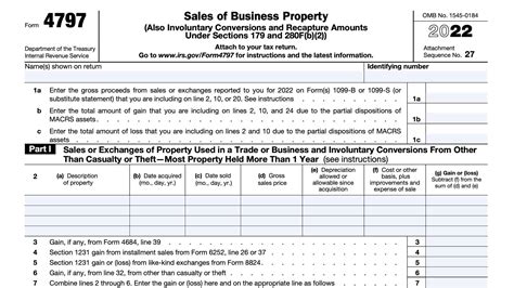 Form 4797 Fillable - Printable Forms Free Online