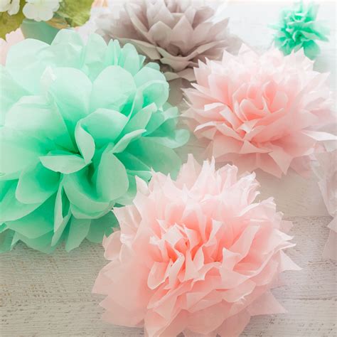 Tissue Paper Pom Poms Tutorial » Loganberry Handmade