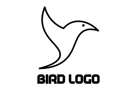 Black and White Logo - Bird Graphic by RANartLabs · Creative Fabrica