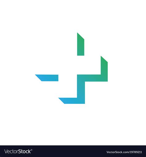 Pharmacy logo medicine green cross abstract Vector Image