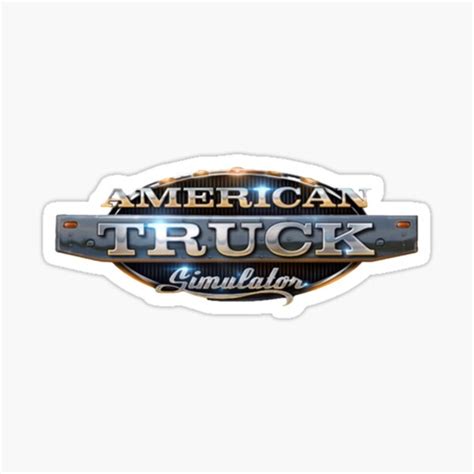 "American Truck Simulator Logo Classic T-Shirt" Sticker for Sale by ...