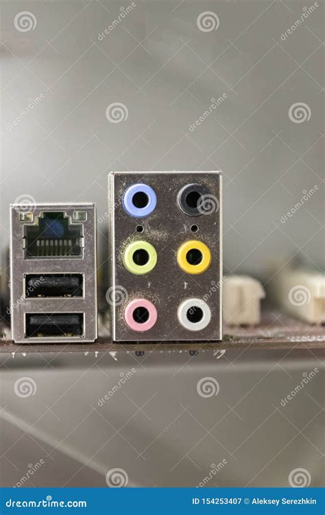 Typical New PC Computer Motherboard Socket 1151 Stock Image - Image of ...