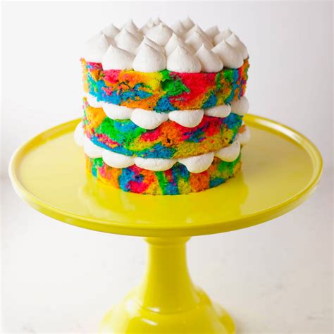 Rainbow Tie Dye Cake - Mom Loves Baking