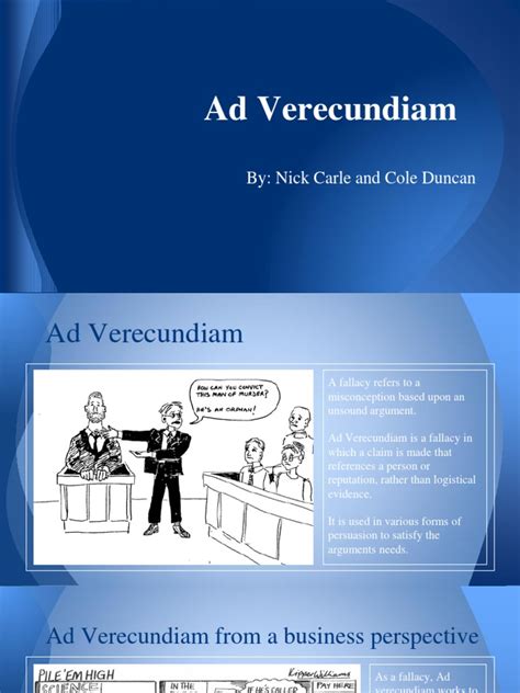 Ad Vericundiam | PDF | Fallacy | Argument