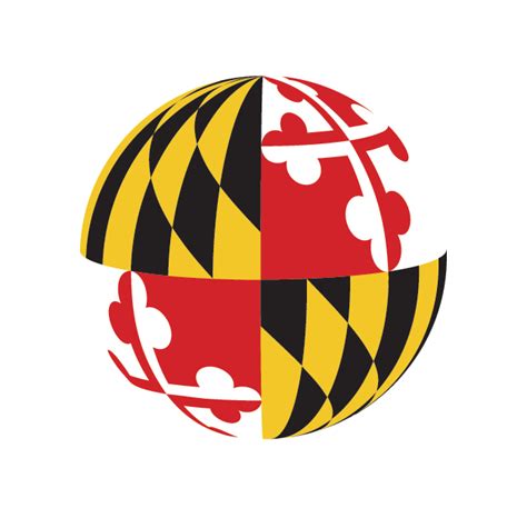 Maryland State Flag, High Resolution, Visuals Transparent