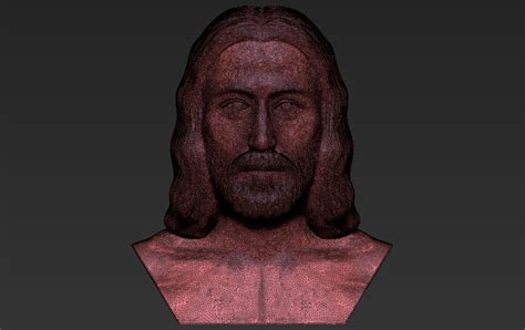 Jesus reconstruction based on Shroud of Turin 3D printing ready 3D ...