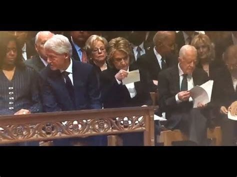 MORE... Weird shit at Bush Funeral... Jimmy carter wonders where his ...