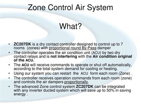 PPT - Zone Control Air System Why? PowerPoint Presentation, free download - ID:4820170