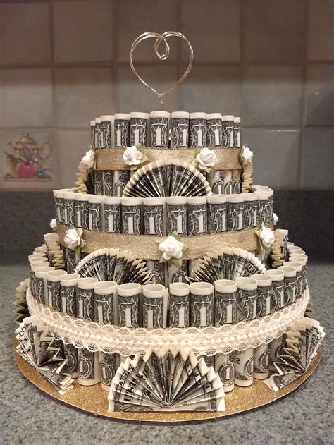 Money Cake 3 Tier Wedding Gift Graduation Gift Birthday | Etsy in 2020 | Money cake, Creative ...