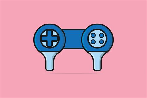 Game Console Buttons in Tennis Racket vector illustration. Sports and ...