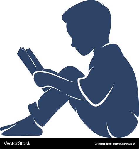 Children read book dreams logo template symbol Vector Image