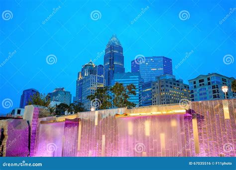 Skyline of Downtown Charlotte in North Carolina Stock Photo - Image of downtown, business: 67035516