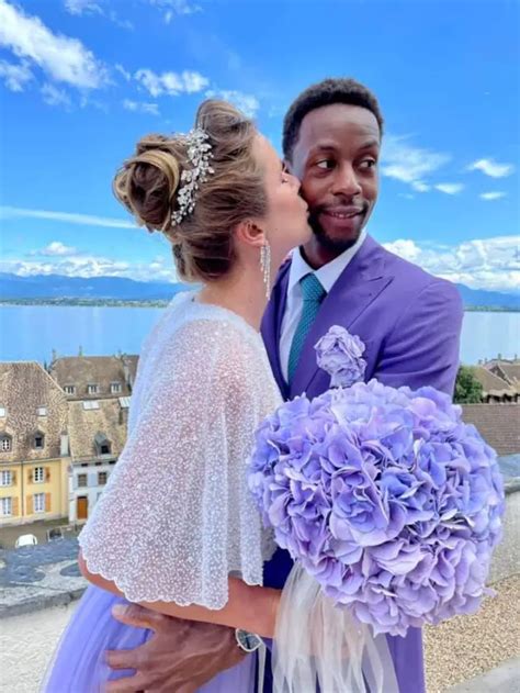 The first photos of Elina Svitolina and Gael Monfils' secret wedding have surfaced