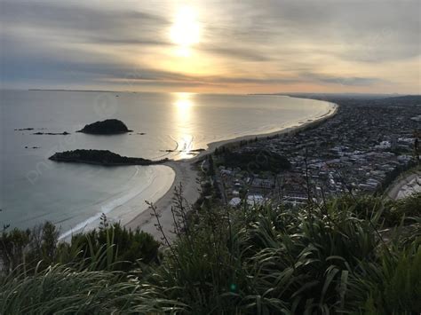 Sunrise From Mount Maunganui Photo Background And Picture For Free ...