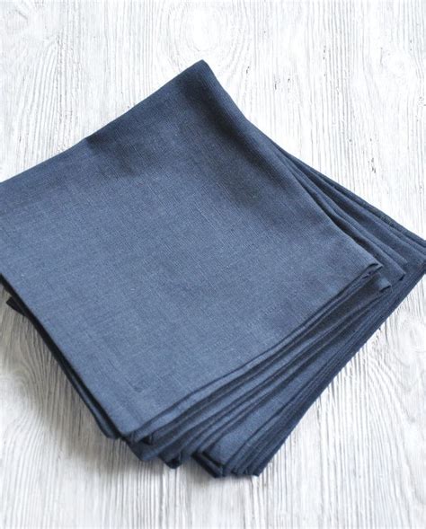 Cloth Napkins Bulk, Blue Linen Napkins, Blue Cloth Napkins, Unbleached Napkins, Napkins Cloth ...