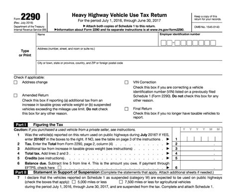 Printable 2290 Irs Form - Printable Forms Free Online