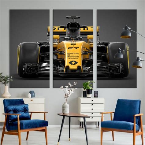 Formula 1 Car Canvas Wall Art Print F1 Renault Car Canvas Print ...