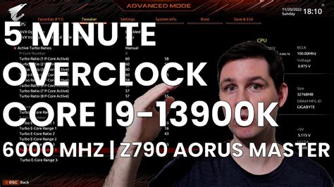 5 Minute Overclock: Core i9-13900K to 6000 MHz - YouTube