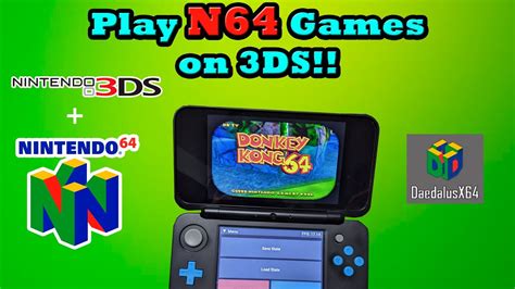 Play N64 Games on 3DS! (Daedalus X64 Emulator Guide 2023) - YouTube