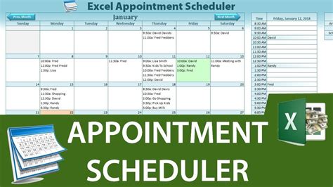 How To Create A Dynamic Appointment Scheduler In Excel [Part 1] | Excel, Schedule template ...