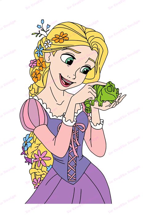 Rapunzel With Pascal Tangled SVG 3 svg dxf Cricut | Etsy