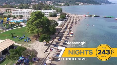 Messonghi Beach Hotel - Corfu Greece - YouTube