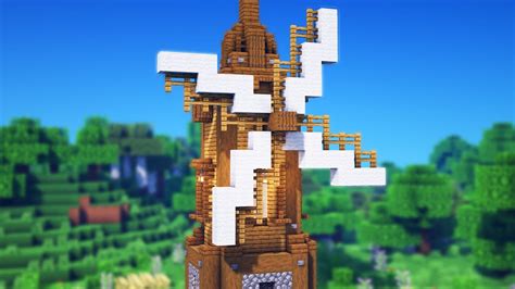 Minecraft: Windmill Tutorial | How to Build a Simple Windmill - YouTube