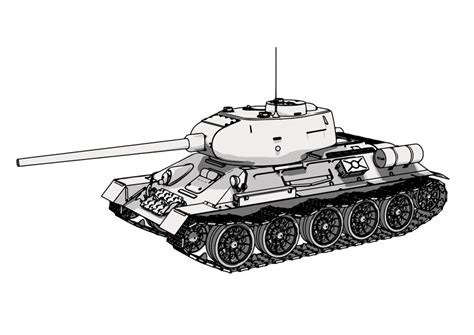 Premium Vector | Military tank sketch white background vector