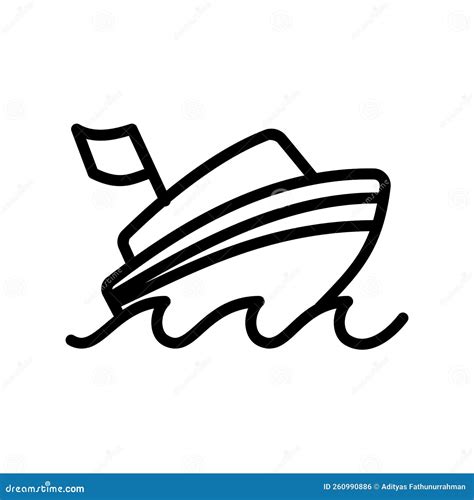 Electric Boat Icon. Go Fast on Water and Oceans Stock Vector - Illustration of engine, boat ...