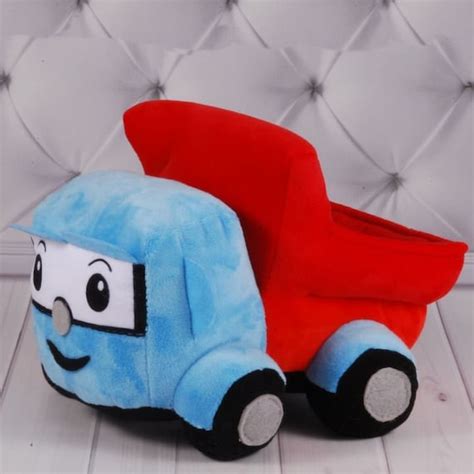 Truck Plush Soft Toy Blue and Red Truck Soft Toys Gift for - Etsy