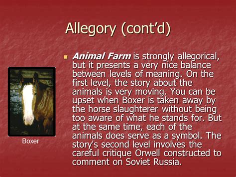 👍 Animal farm as an allegorical novel. What Are Some Allegory Examples ...