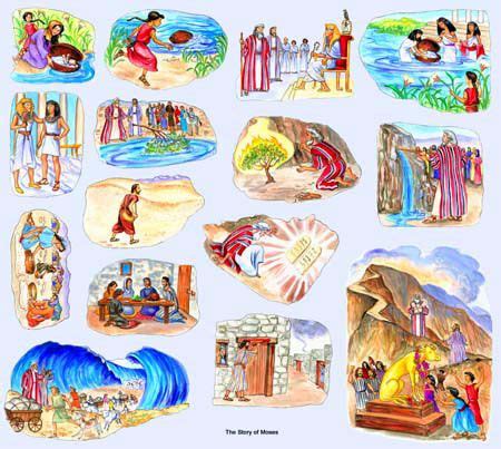 The Story of Moses Felt Board Story | Bible stories, Flannel board ...