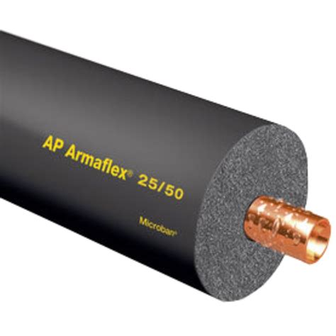 ArmaFlex 1-1/8" OD X 1/2" Wall X 6' Flexible Black Tube Insulation ...