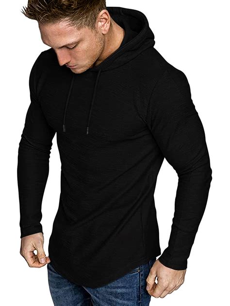 NITAGUT Men Solid Drawstring Hoodie | SHEIN USA