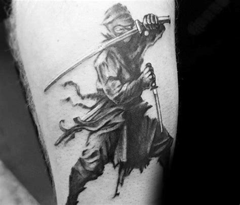 30 Ninja Tattoos For Men - Ancient Japanese Warrior Design Ideas